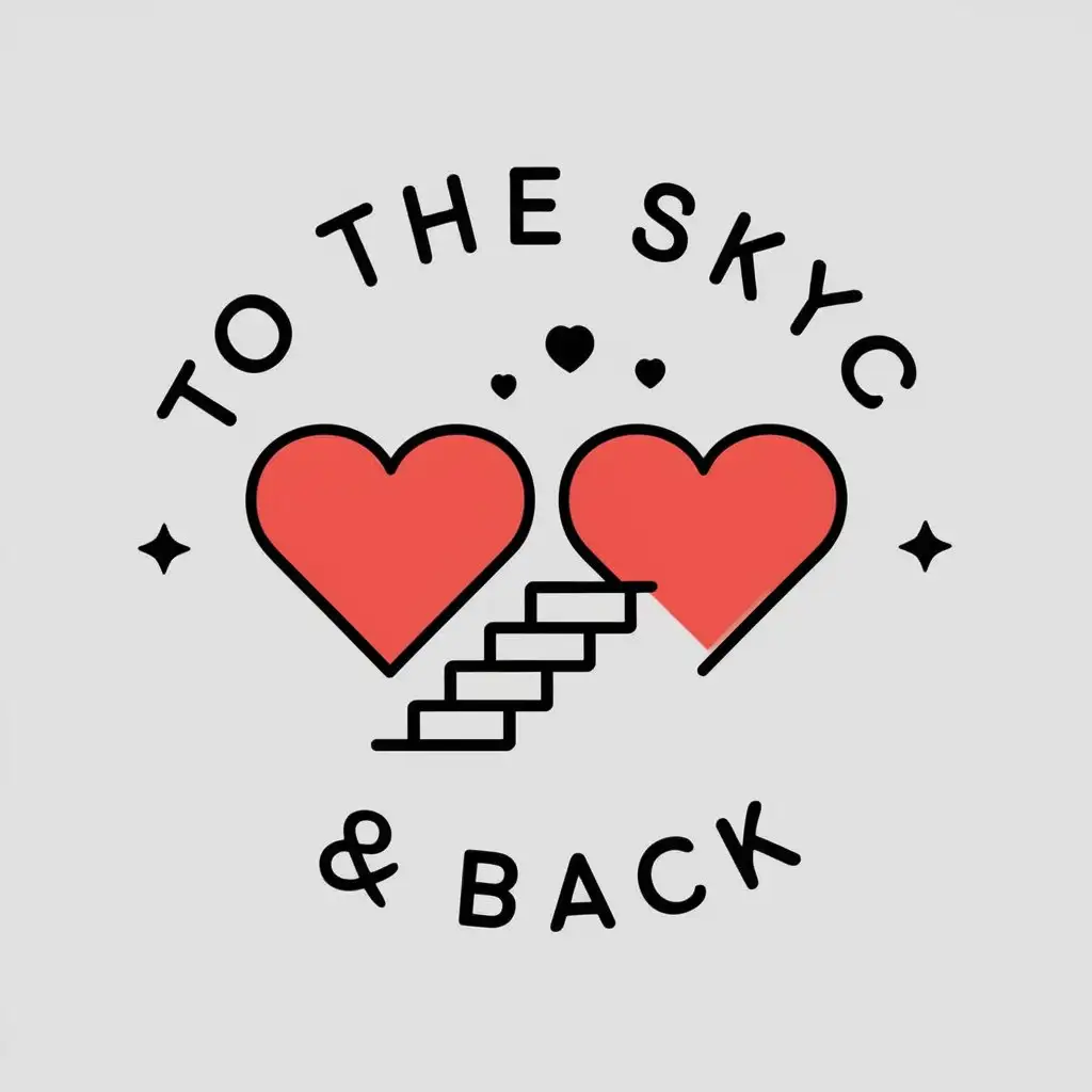 LOGO-Design-for-To-the-Sky-Back-Stairway-to-the-Sky-with-Two-Hearts-Theme