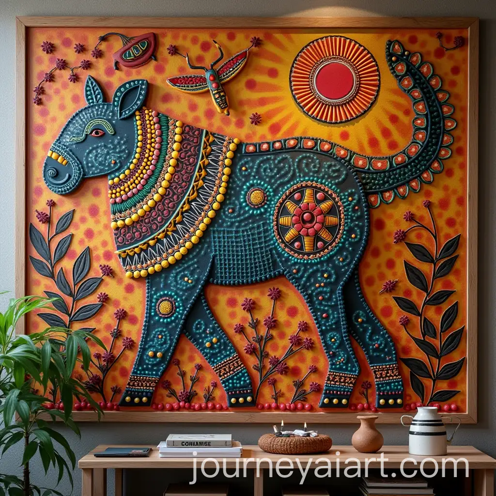Vibrant-African-Wall-Art-Decoration-for-Art-Shop-Display