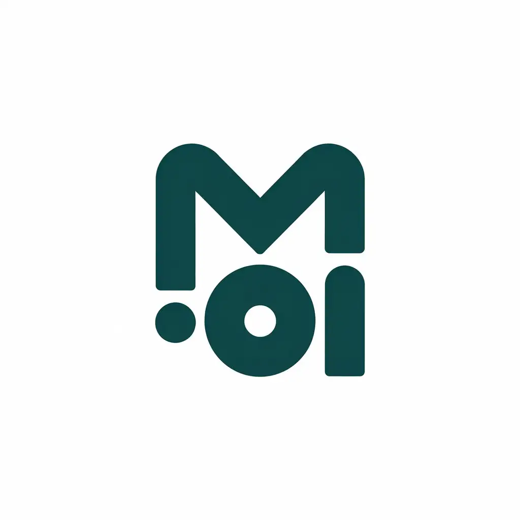 a vector logo design,with the text "Mo", main symbol:Two letter symbol,Moderate,clear background