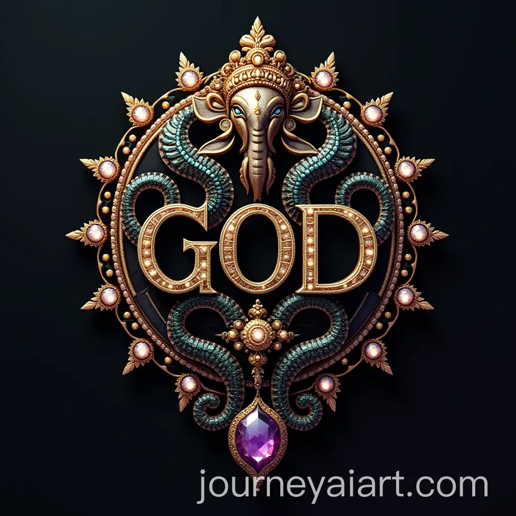 Luxury-Fashion-Brand-Logo-with-Gemstones-and-Varaha-Avatar