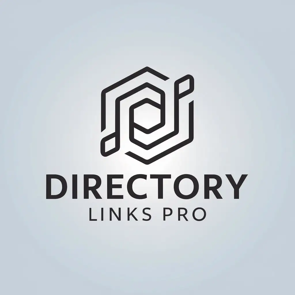 LOGO Design for Directory Links Pro Minimalistic SEO Link Web Symbol on Clear Background