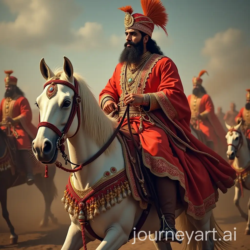 Maharana-Pratap-in-Majestic-Armor-with-Historical-Background