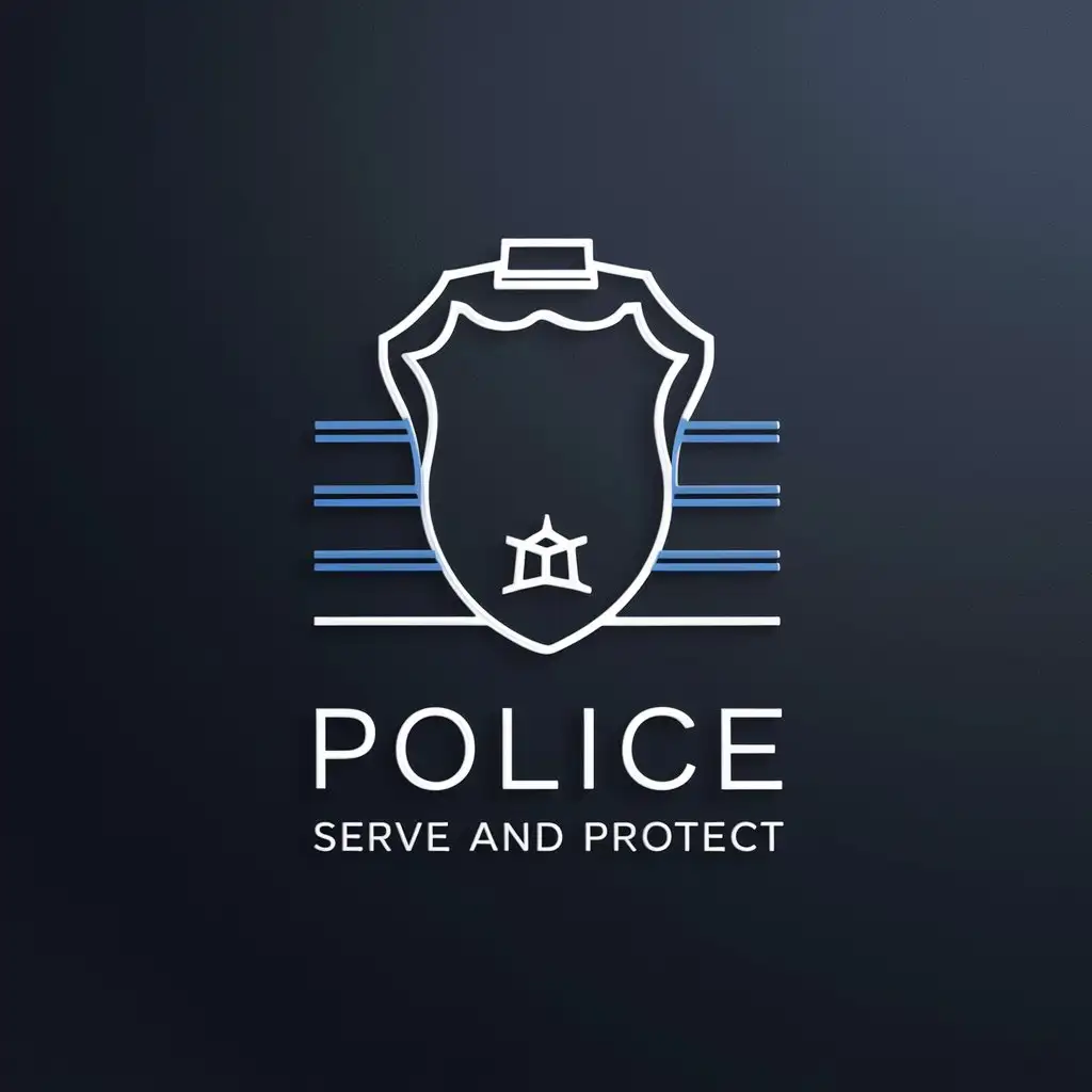 Minimalist-Police-Badge-with-Thin-Blue-Line-and-POLICE-Text-in-SansSerif-Font