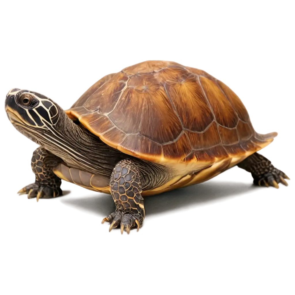 HighQuality-PNG-of-Turtle-with-Brown-ShellPNG-Image-Usage-Scenarios-and-Single-Head-for-Versatile-Use