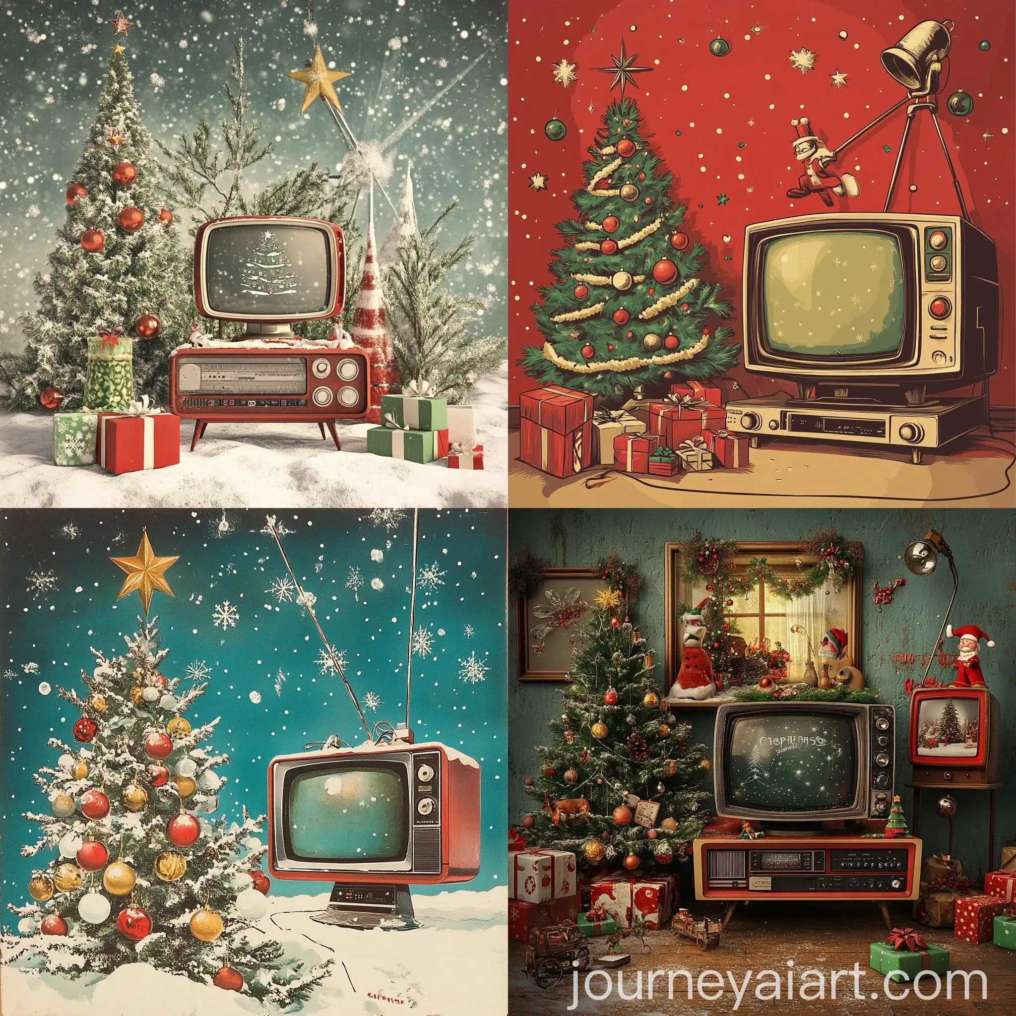 Old-School-Christmas-Scene-with-TV-and-Brand-Logo-Space