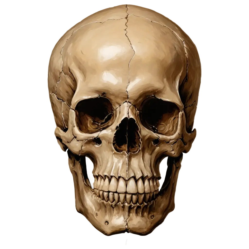 HighQuality-PNG-Skull-Oil-Painting-Enhance-Your-Art-Collection