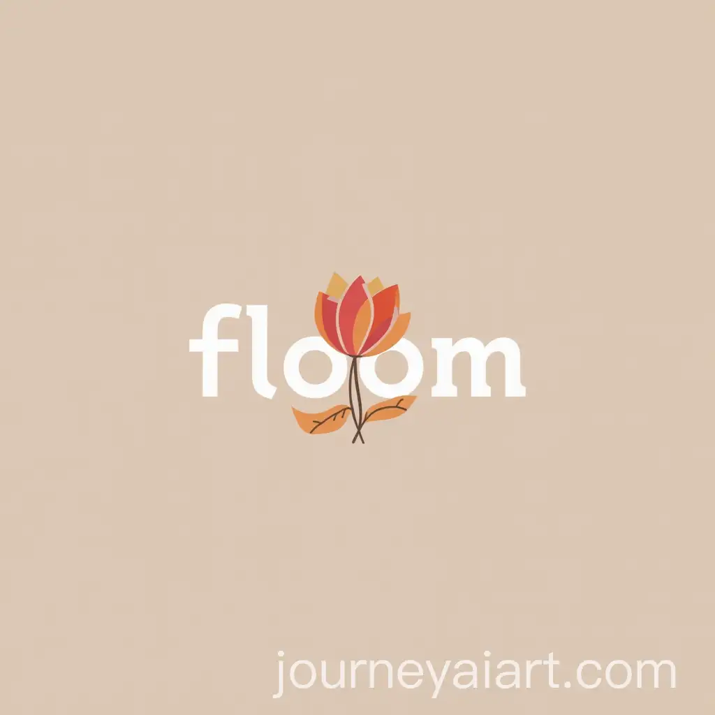 Feminine-Logo-Design-for-Floom-Creative-Agency-Featuring-Delicate-Flower-Motif