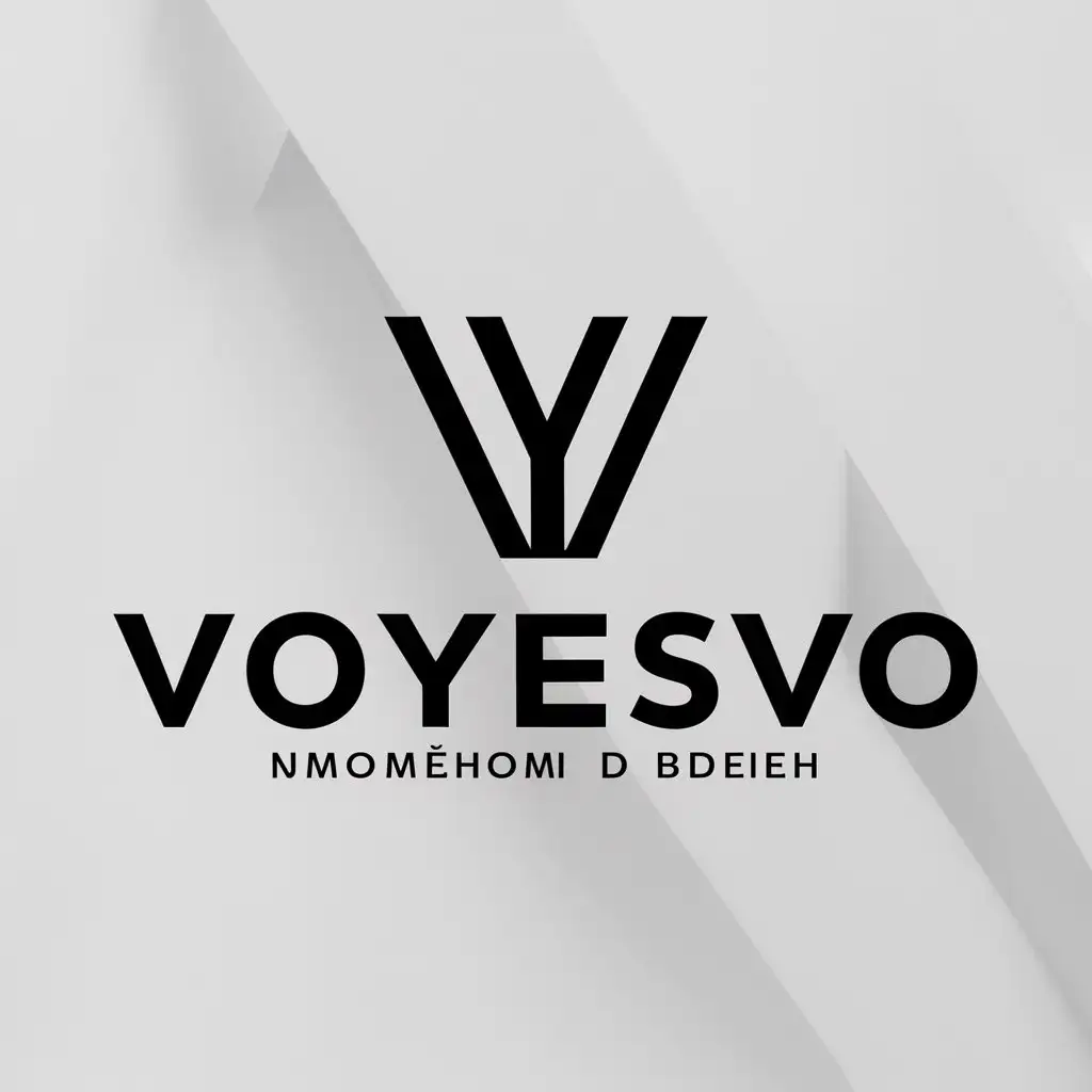 a logo design,with the text "VOYESVO", main symbol:VOYESVO,Moderate,clear background