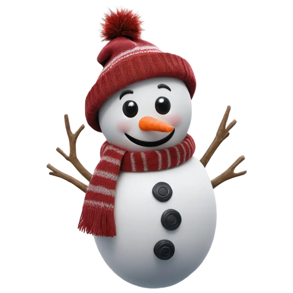 Realistic-Winter-Snowman-Emoji-PNG-HighQuality-PNG-Image-for-Seasonal-Design-Projects