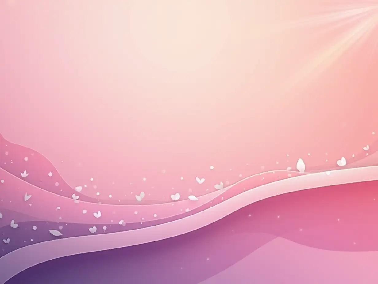 A refined banner for a health and wellness channel, aimed at US women aged 35-65 pursuing weight loss, featuring a smooth, flowing line that gently curves across the banner, representing a winding path towards wellness, accented by soft light rays emanating from the top corner to symbolize hope and positivity, with subtle, abstract icons of leaves and water drops intertwined along the path, set against a soft, gradient background of warm pinks transitioning to calming purples, all within a soothing, health-conscious color palette.Negative prompt: chaotic, overly bright, excessive details, sharp angles, cluttered layout, bold, heavy textures, dark tones, intense contrasts, geometric shapes, rigid patterns, cold colors, busy design, stark imagery, harsh shadows, text.