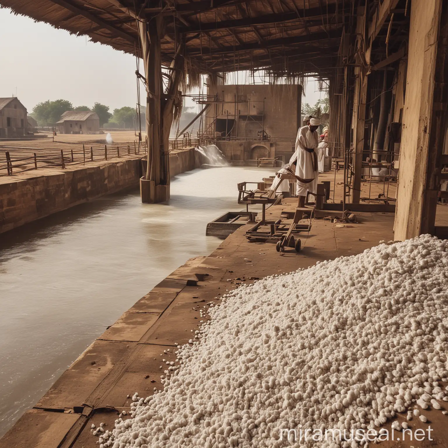 Raman Watching Cotton Mill in Ahmedabad