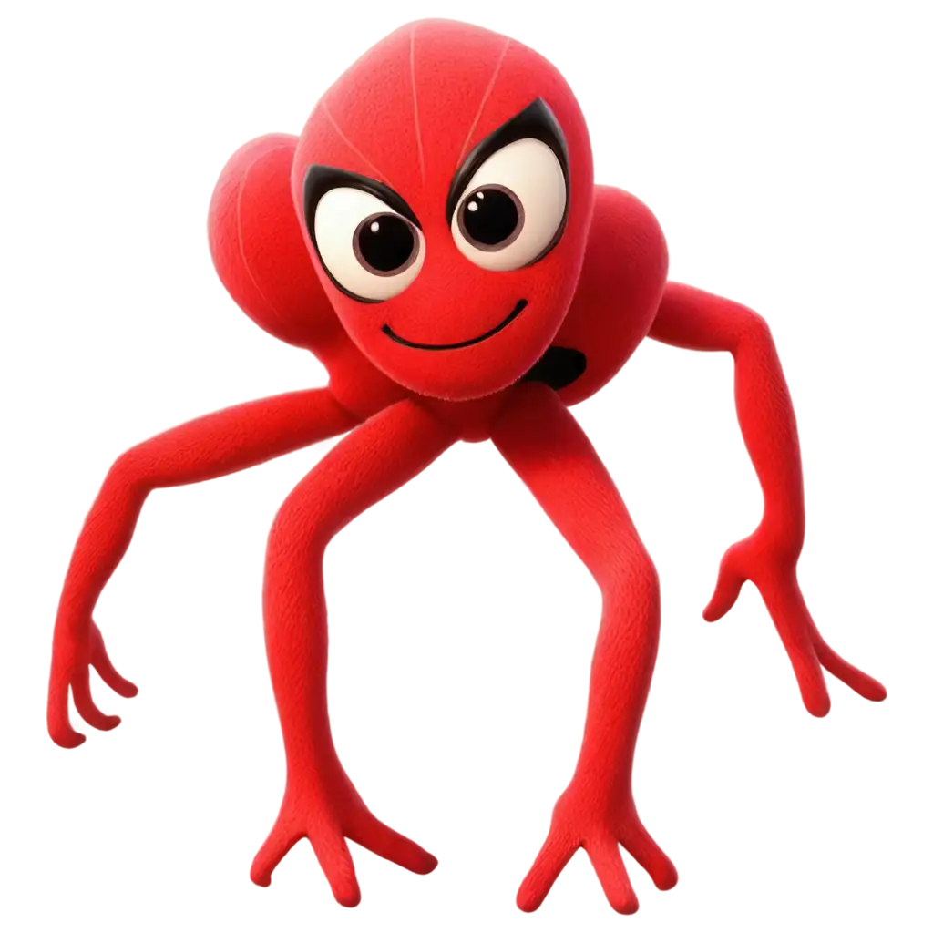 3D-Pixar-Animation-Style-Red-Color-Spider-PNG-Image