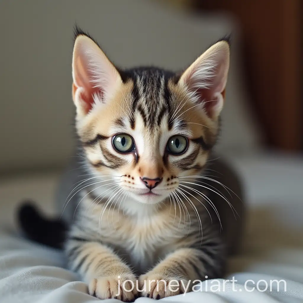 Cute-Cat-Sitting-in-a-Cozy-Indoor-Setting