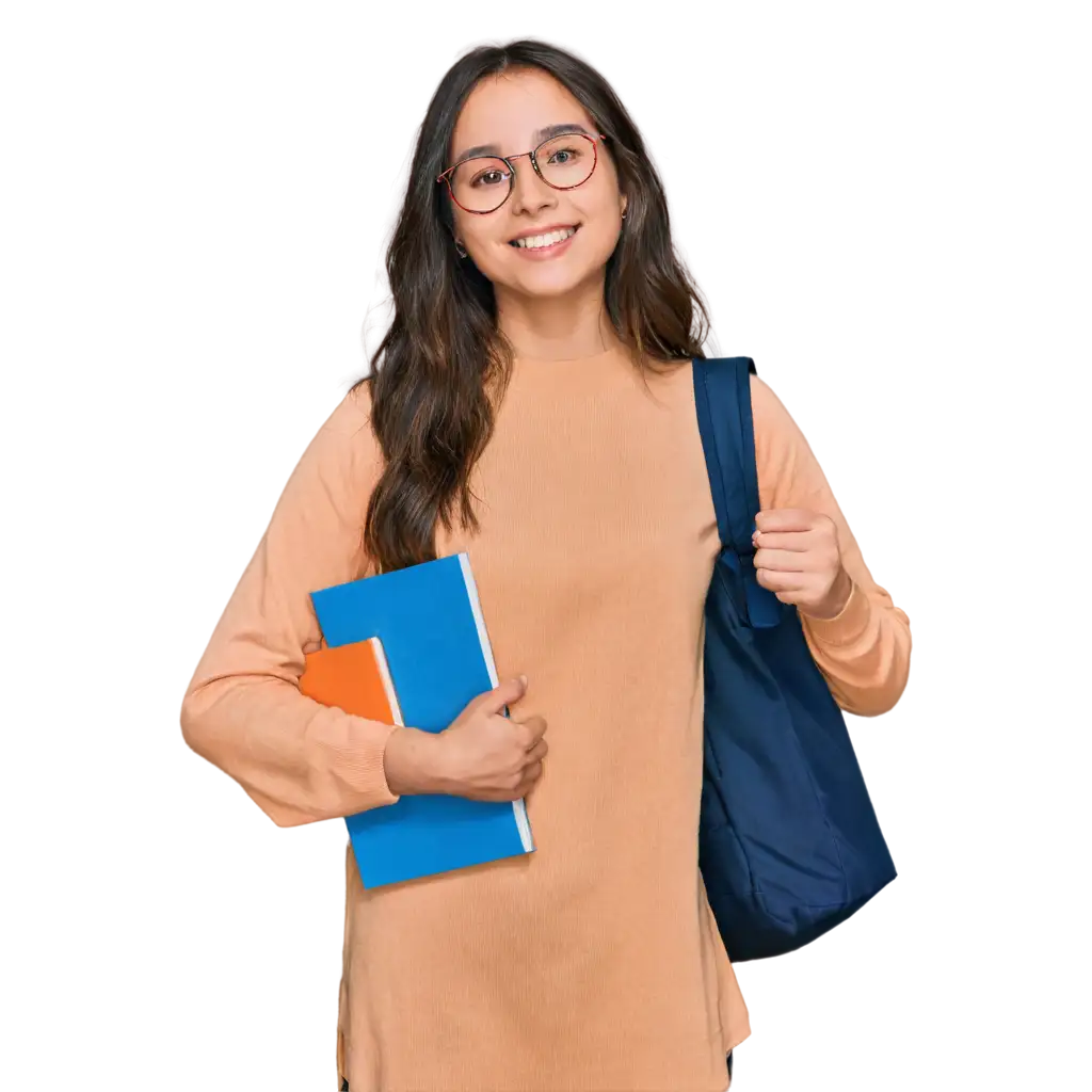 MBBS-Female-Student-Smiling-with-Books-PNG-HighQuality-Image-for-Education-PNG-Image-Usage-Scenarios-Medical-Contexts