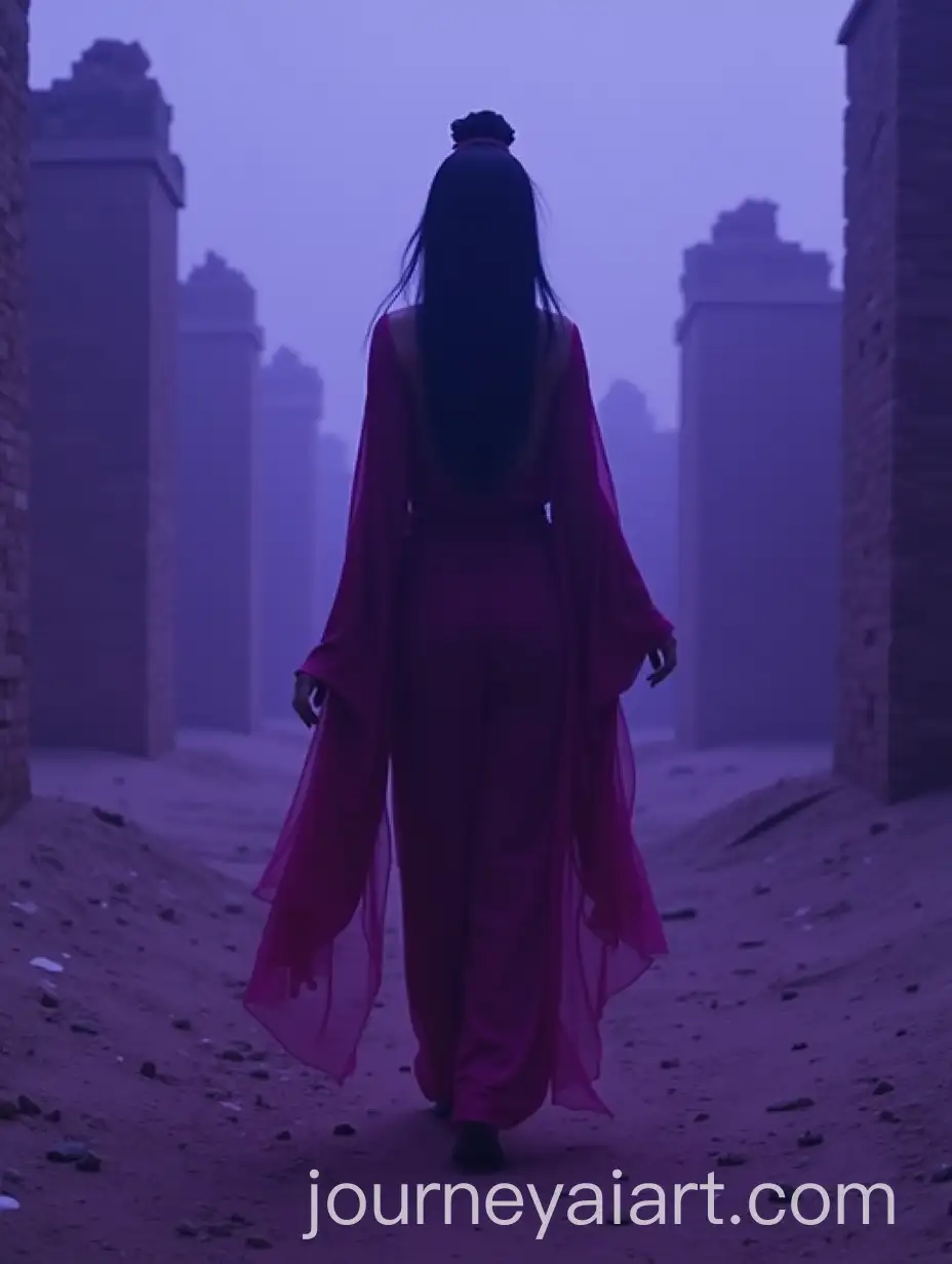 Spectral-Geisha-with-Chromatic-Aberration-in-Shadowy-Desert-Landscape