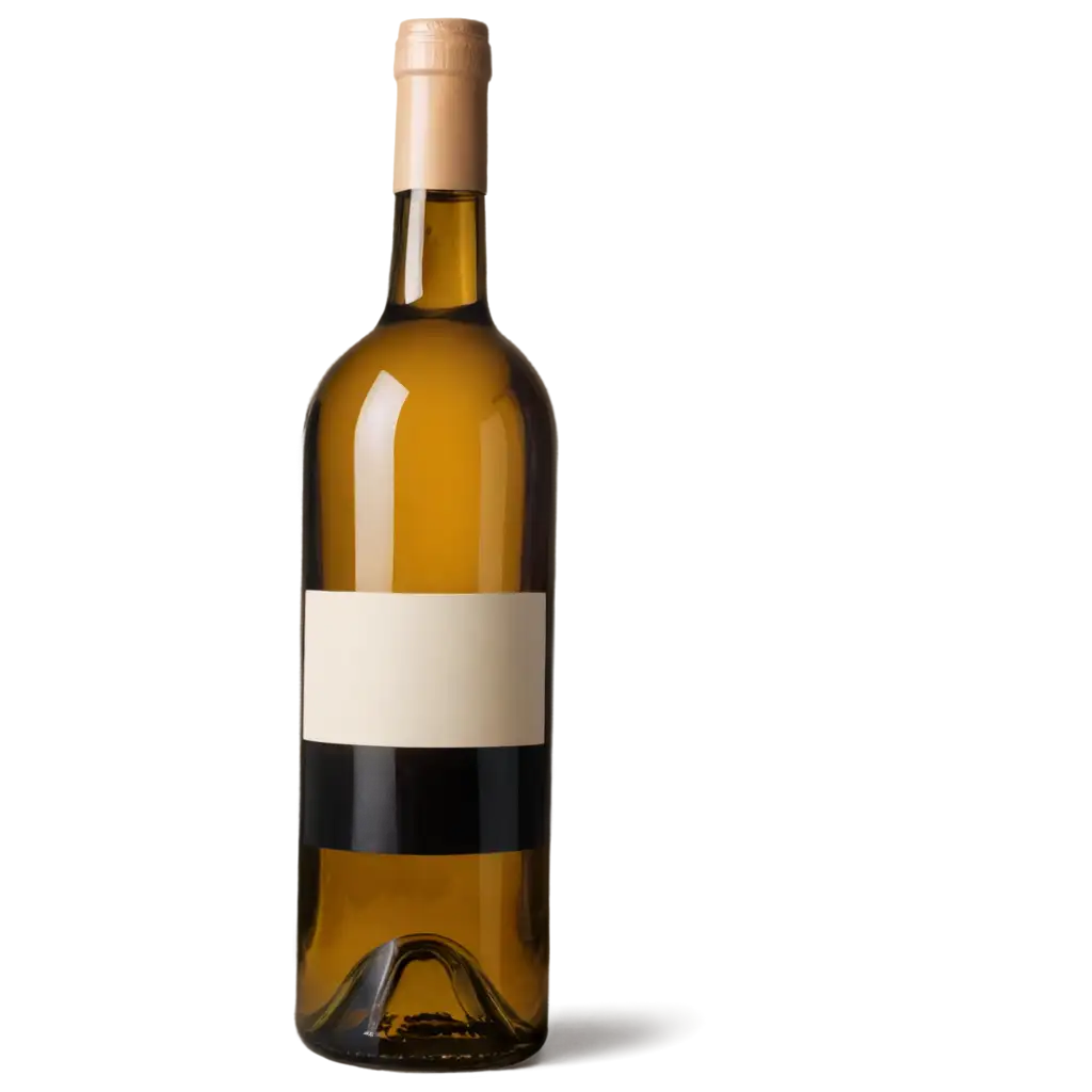 HighQuality-PNG-Image-of-a-Brown-Glass-Wine-Bottle-for-Versatile-Use