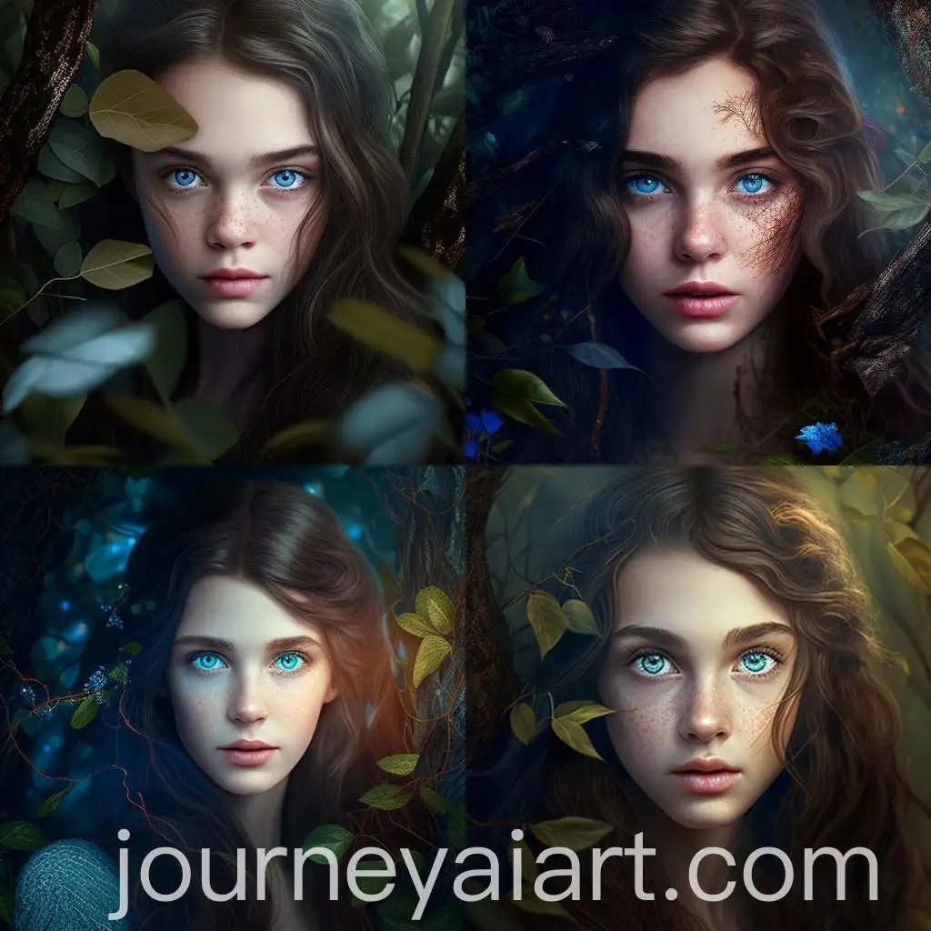 Enchanted-Forest-Scene-with-Beautiful-Girl-Blue-Eyes-and-Brown-Hair