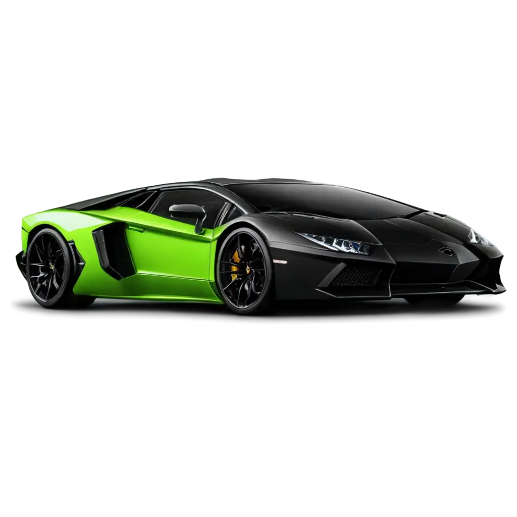 Green-and-Black-Lamborghini-PNG-HighQuality-Transparent-Image-for-Automotive-Designs