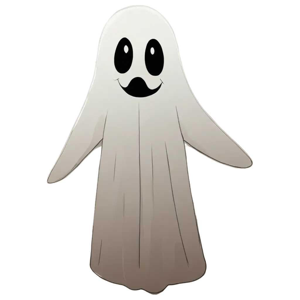 White-Ghost-PNG-Drawing-Transparent-HighQuality-Artwork-for-Diverse-Uses