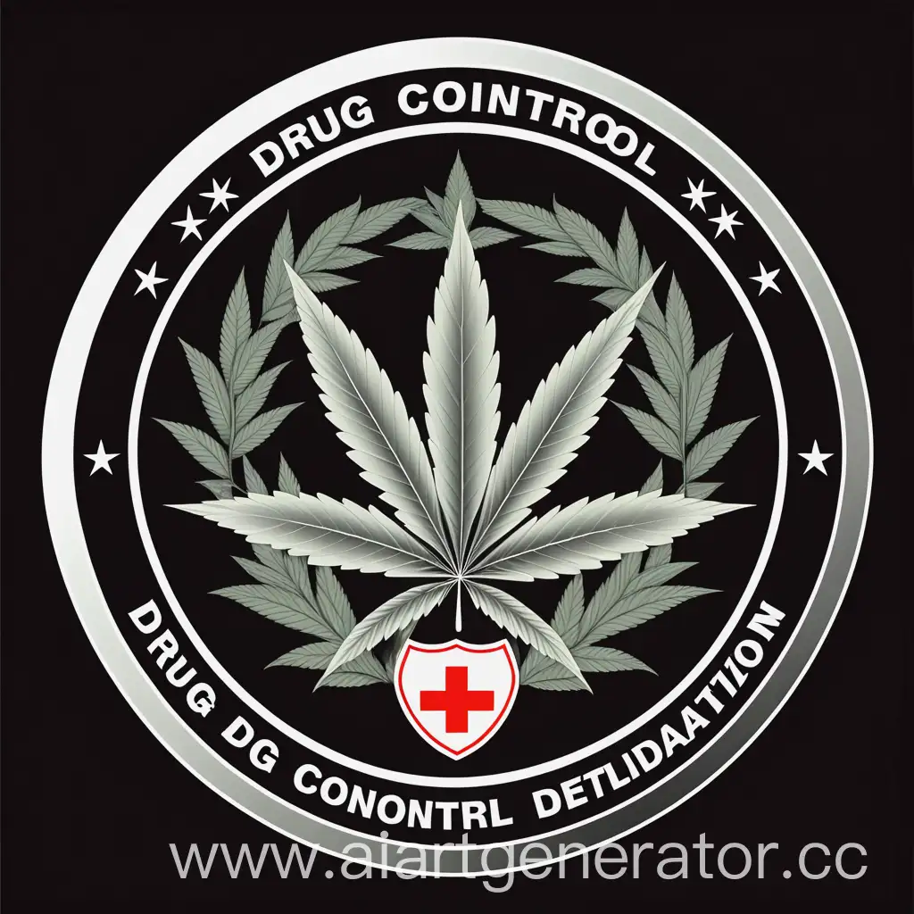 emblem, drug control, vector, hight detalisation
