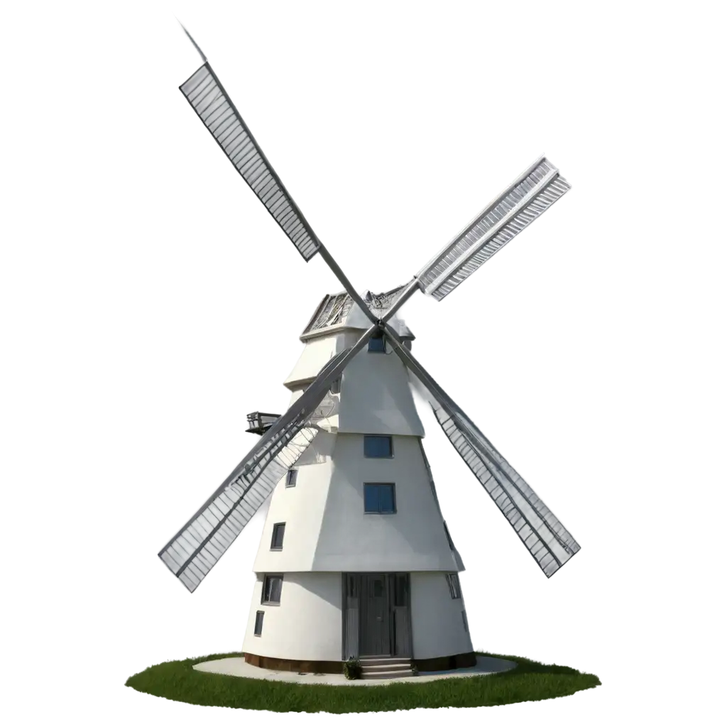 Windmill-House-Front-Facing-PNG-Image-HighQuality-Format-for-Versatile-Use