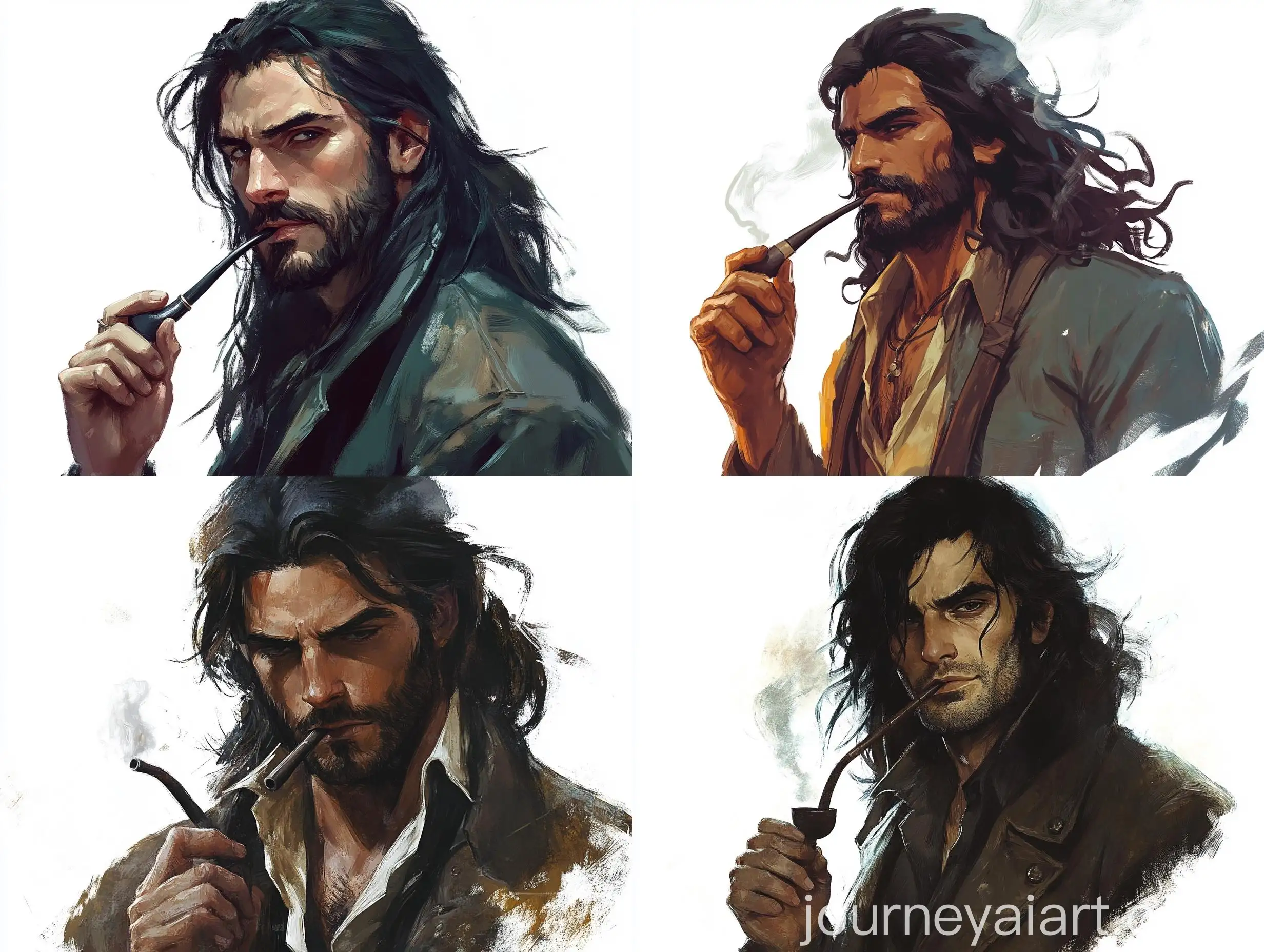 John-Constantine-DD-Character-Art-Smoking-Pipe-in-Painted-Style