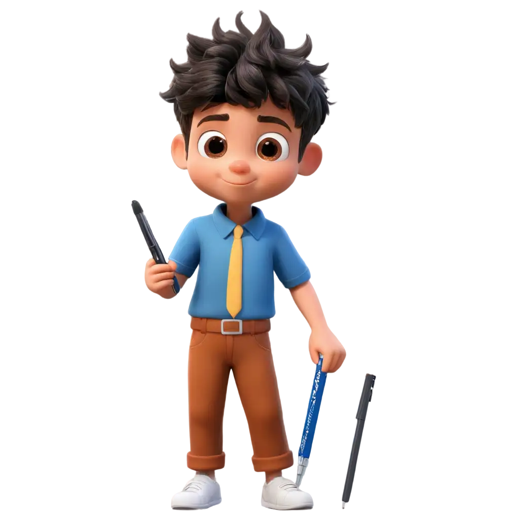 Cartoon-Boy-Holding-a-Pen-PNG-Image-Creative-Illustration-for-Educational-Content