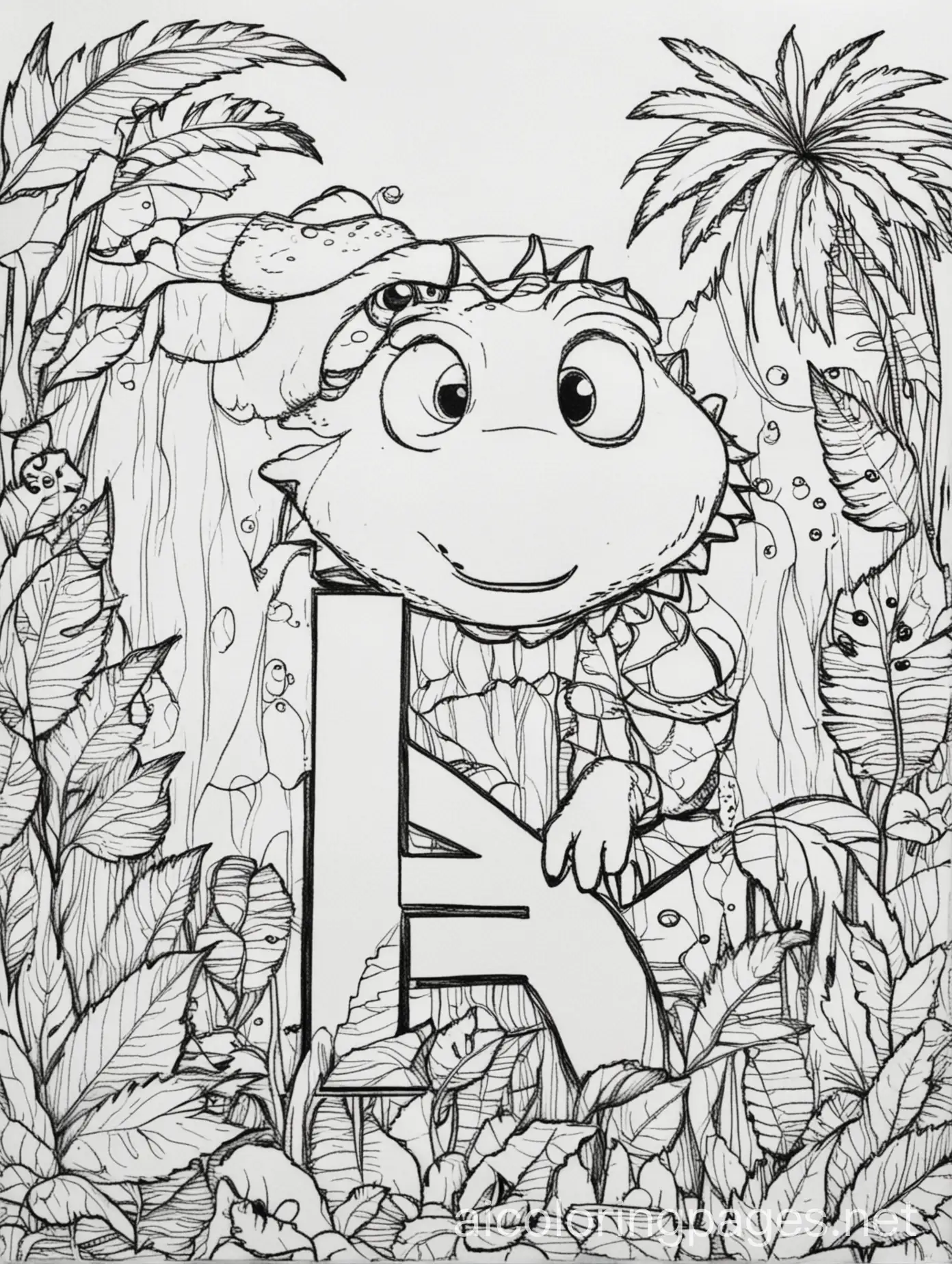 Jungle-Animal-Alphabet-Coloring-Pages-for-Kids