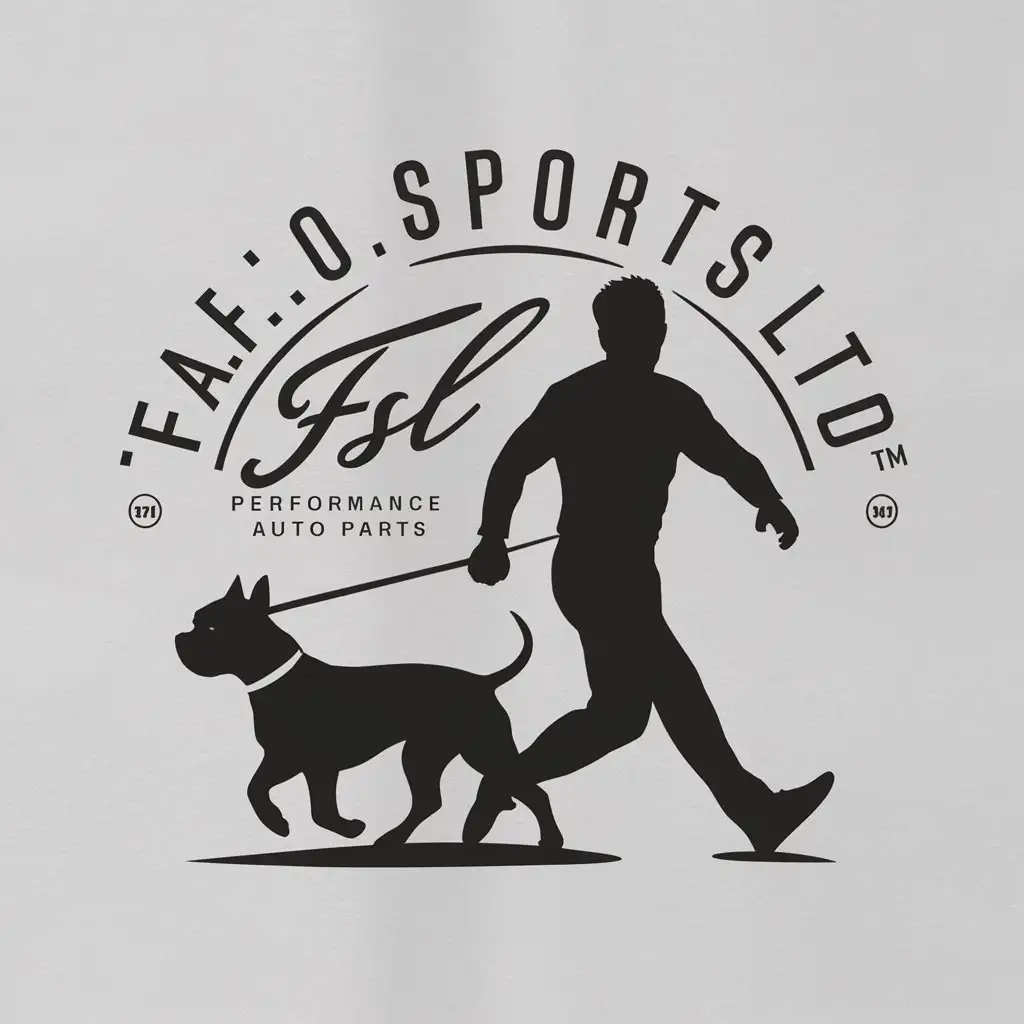 LOGO Design for FAFO SPORTS LTD Modern Sleek Vector with Cane Corso and Typography