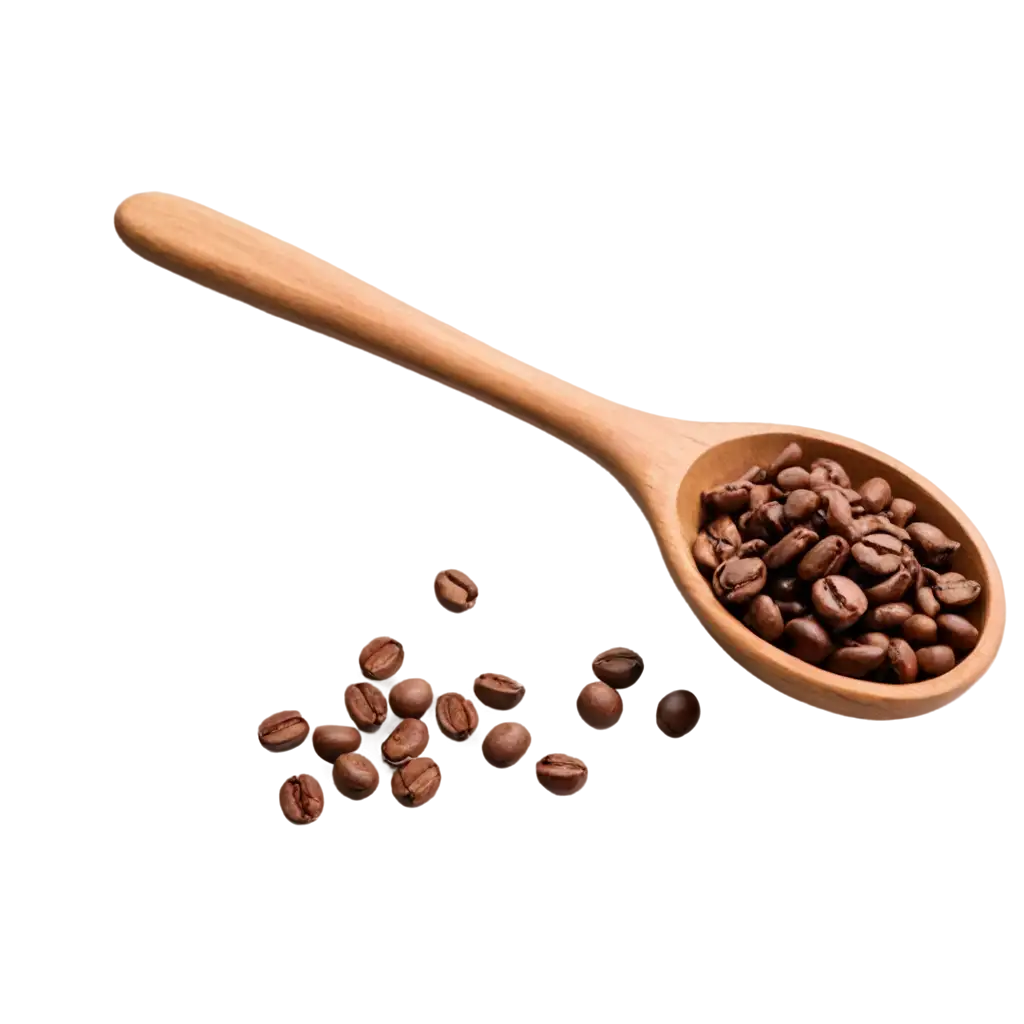PNGPNG-Image-SEO-Analysis-Image-of-a-Little-Wooden-Spoon-with-Brown-Coffee-Beans-Perfect-for-Coffee-Enthusiasts-and-Digital-Projects