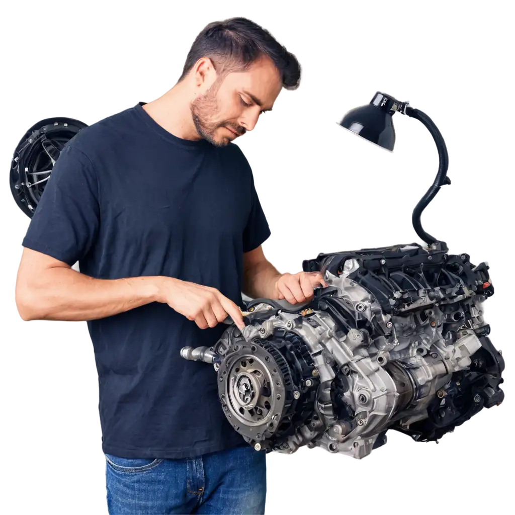 Car-Repairing-PNG-Image-Man-Working-on-Engine-for-HighQuality-Digital-Use