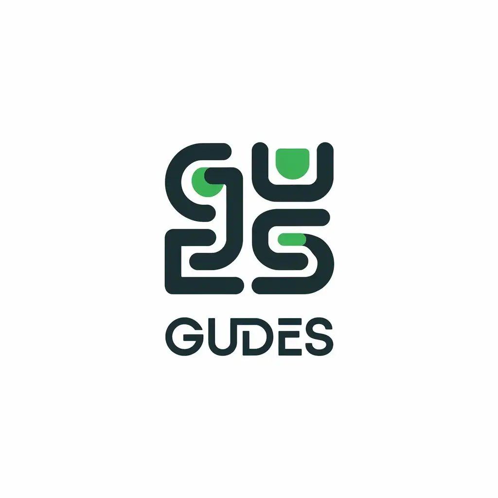 LOGO Design for GUDES Minimalistic TextBased with Modern Typography for Technology Industry