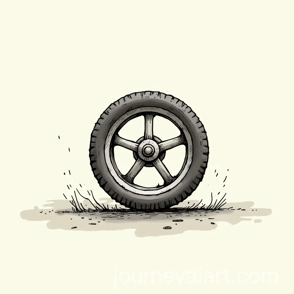 Stylized-InkDrawn-Animation-of-a-Wheel-in-Motion-with-Soft-Gradient-Background
