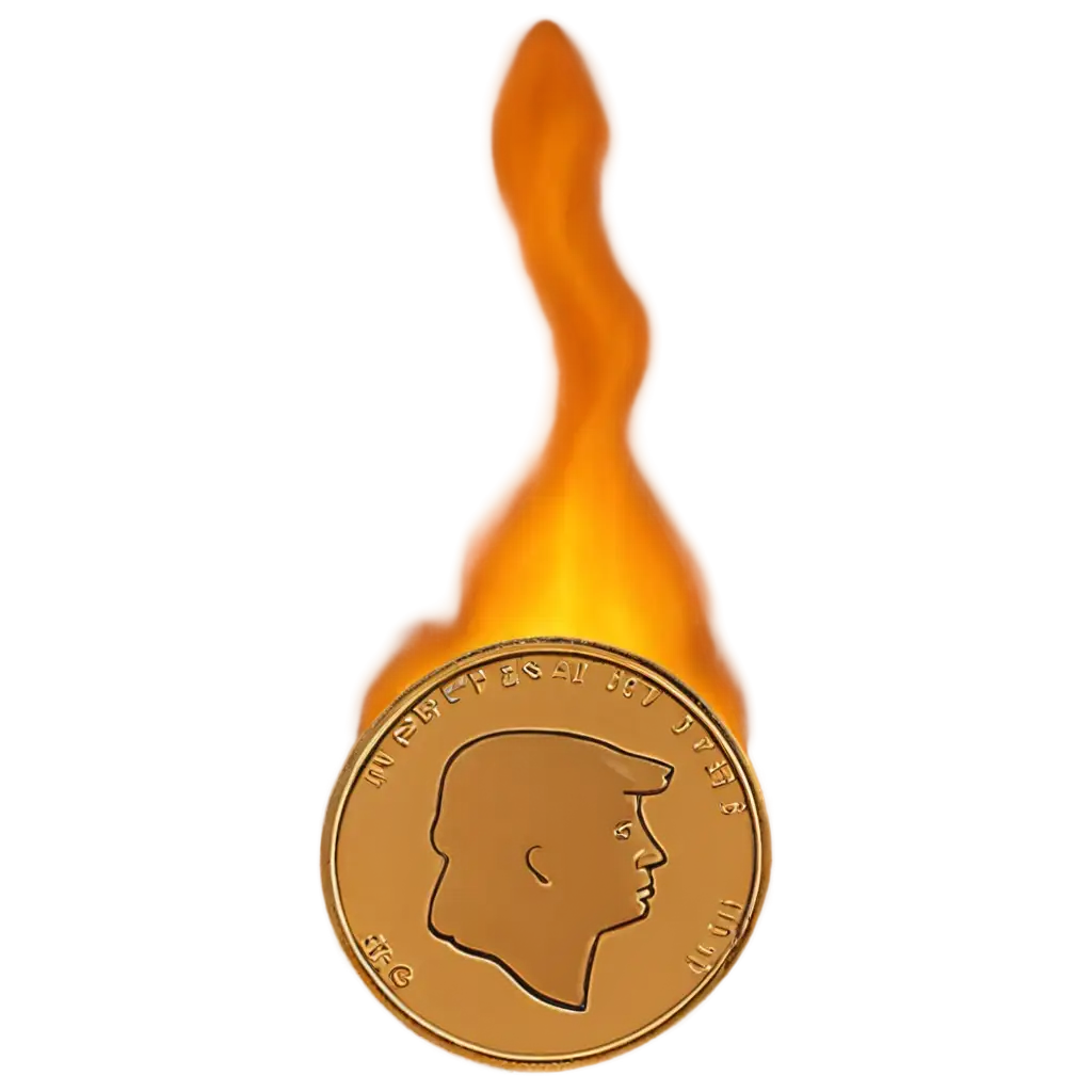 Meme-Coin-Burned-in-Fire-PNG-Image-for-Digital-Art-and-Cryptocurrency-Memes