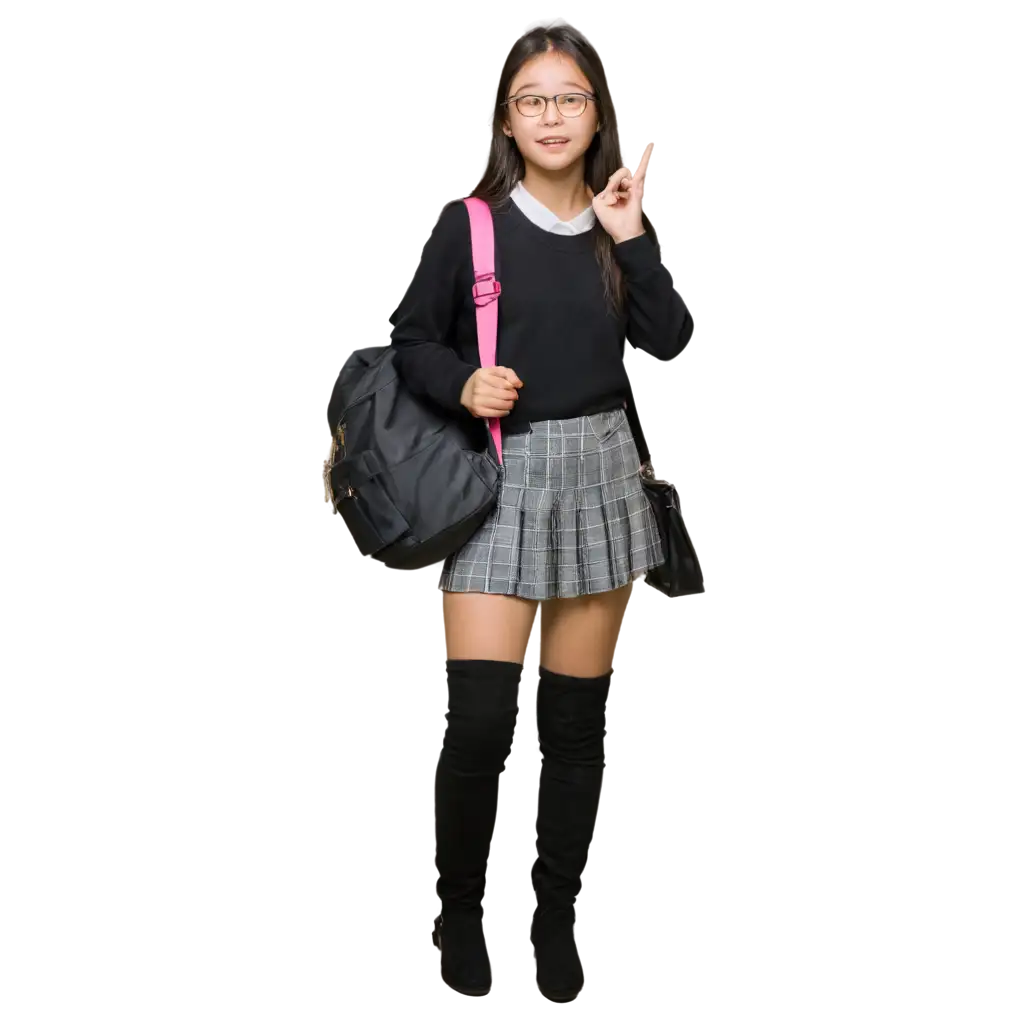 College-Student-Girl-with-School-Bag-PNG-Image-for-Creative-and-Educational-Projects