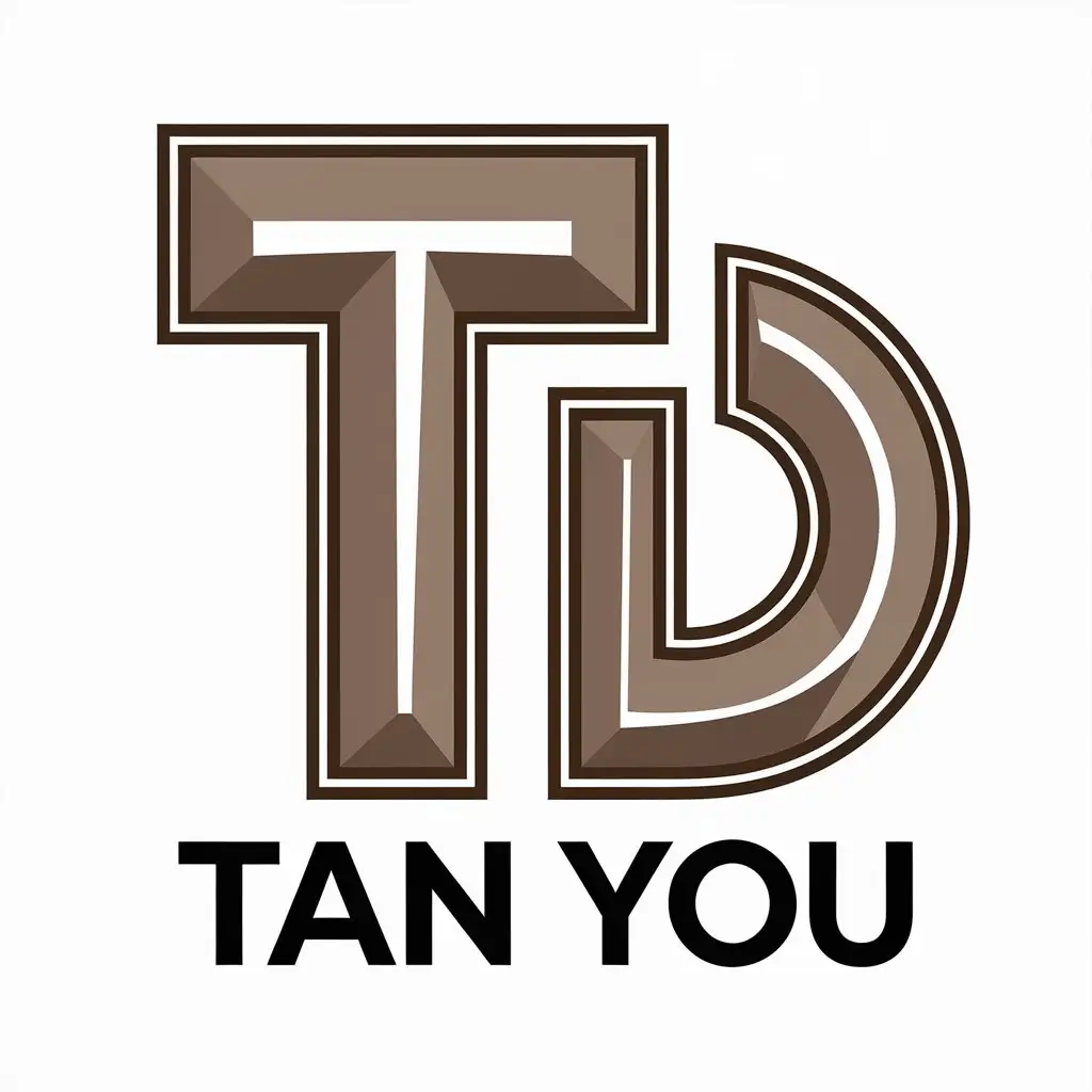 a vector logo design,with the text "Tan You", main symbol:pragmatic doing, being practical and hard-working,Moderate,be used in Construction industry,clear background