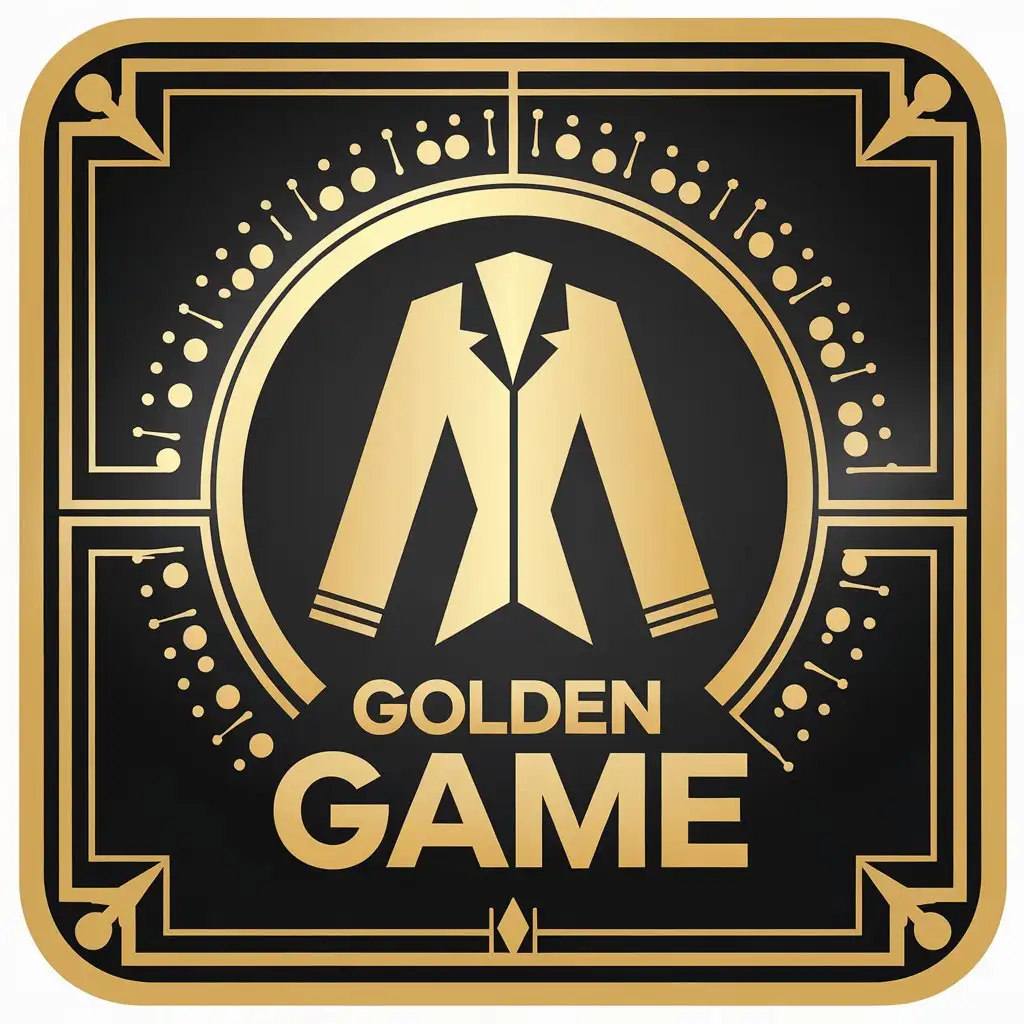 LOGO Design for Golden Game Fashion Milan Inspired with a Modern Entertainment Industry Theme