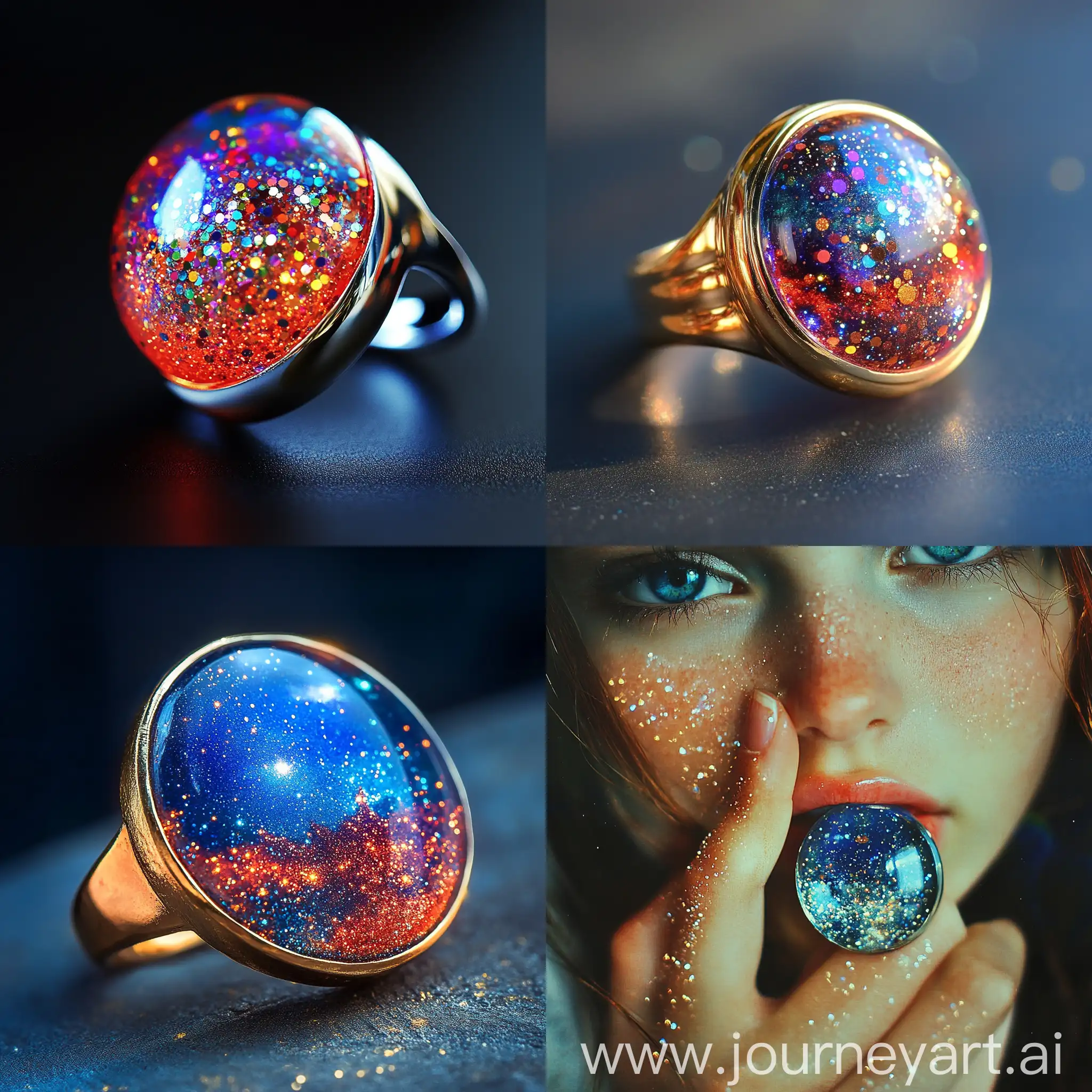 Playful-Bright-Ring-with-Large-Button-and-Sparkles