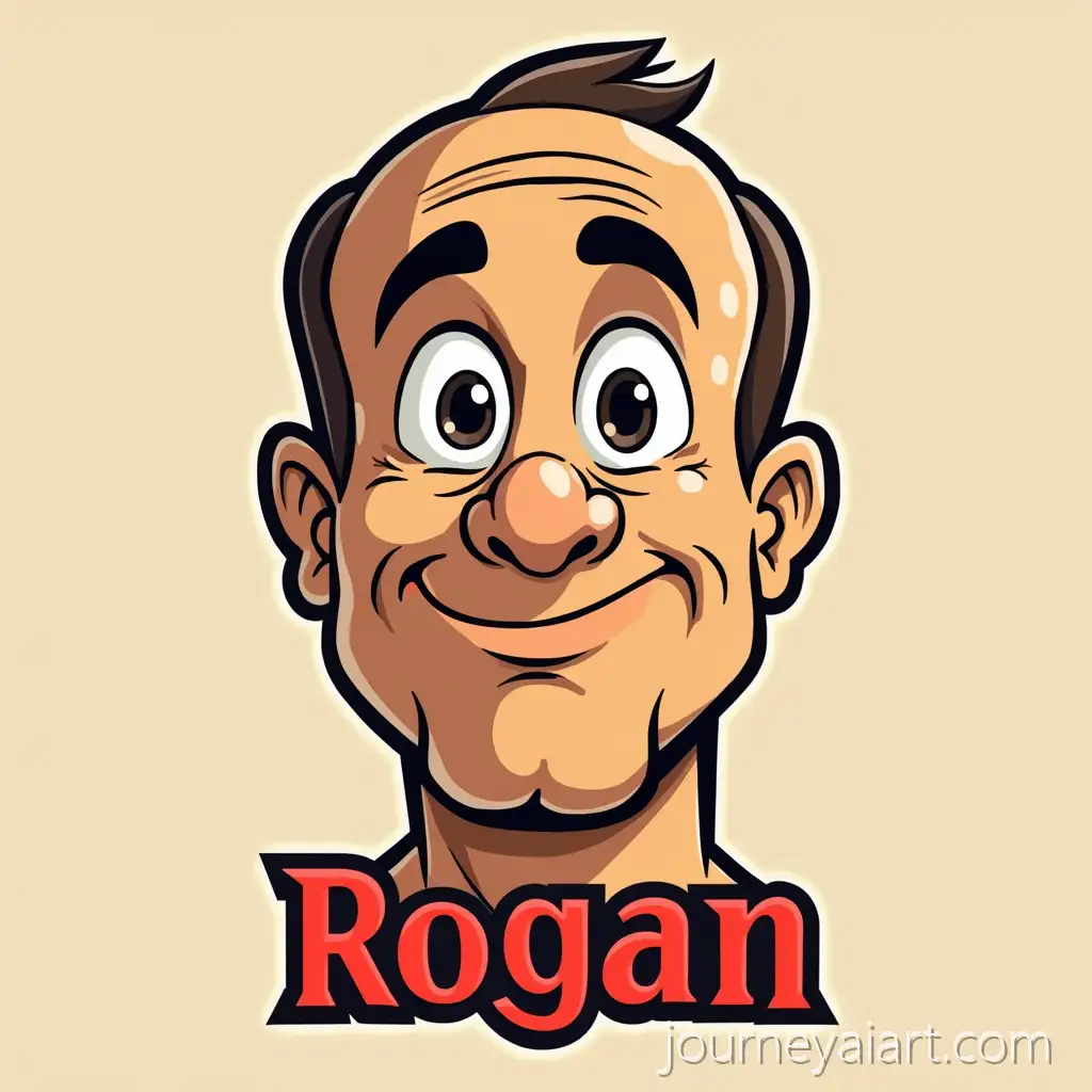 Joe-Rogan-logo-designJoe-Rogan-Cartoon-Logo-Design-with-Bold-Iconography