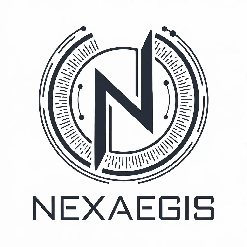 LOGO Design for NexAegis Forcefield Symbol with Modern Technology Theme