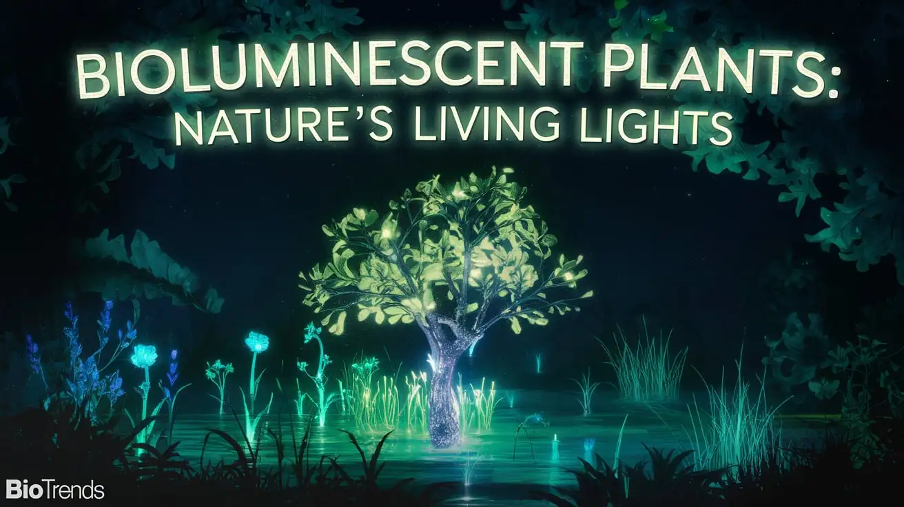 Bioluminescent Plants Natures Living Lights