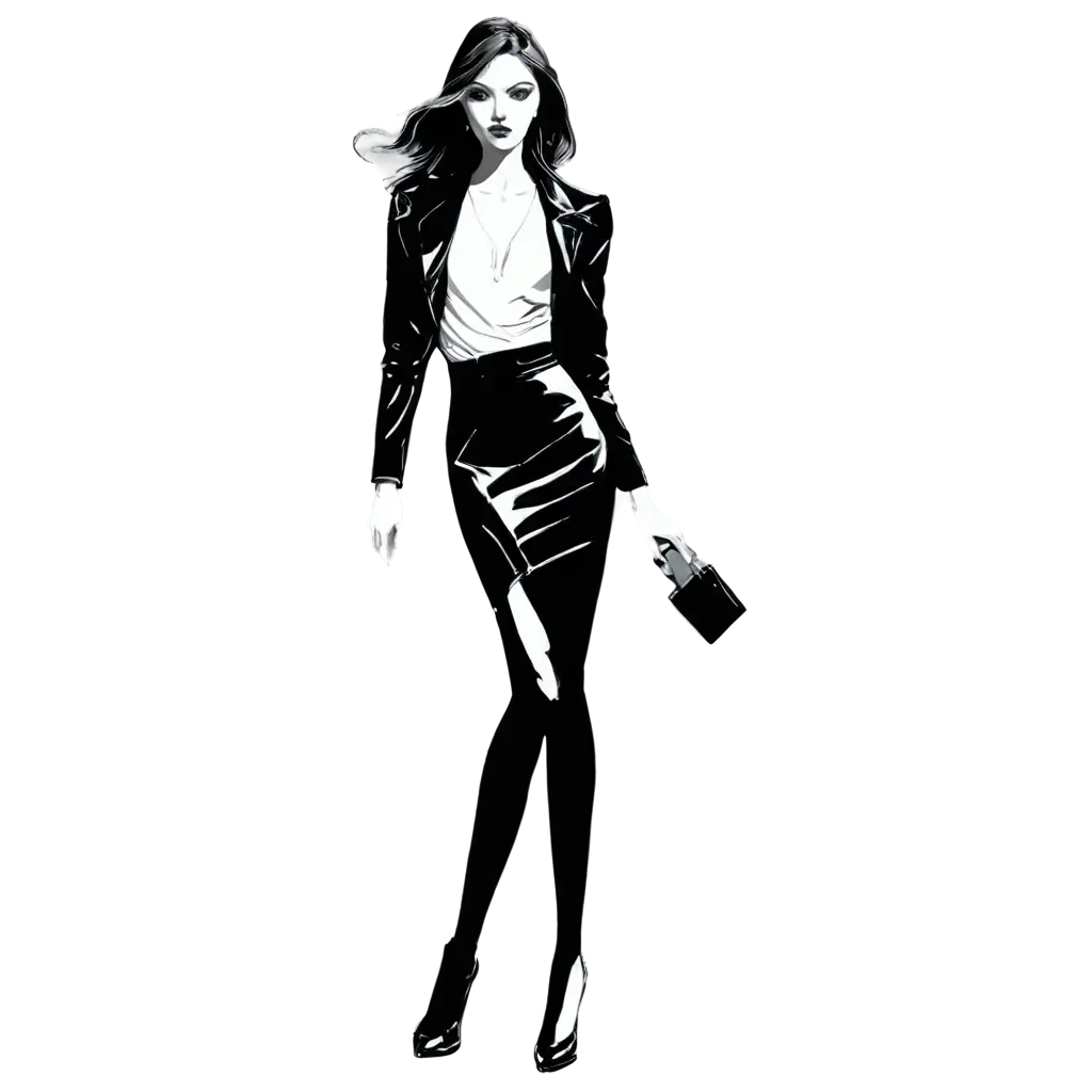 Stylish-Black-and-White-Fashion-Illustration-PNG-for-Versatile-Use