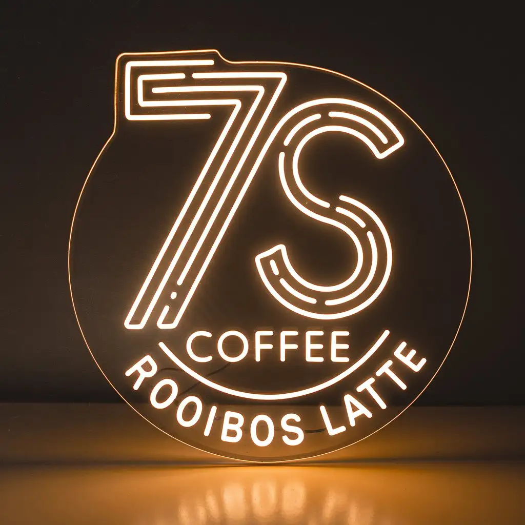 Illuminated-LED-Logo-at-7S-Coffee-Shop