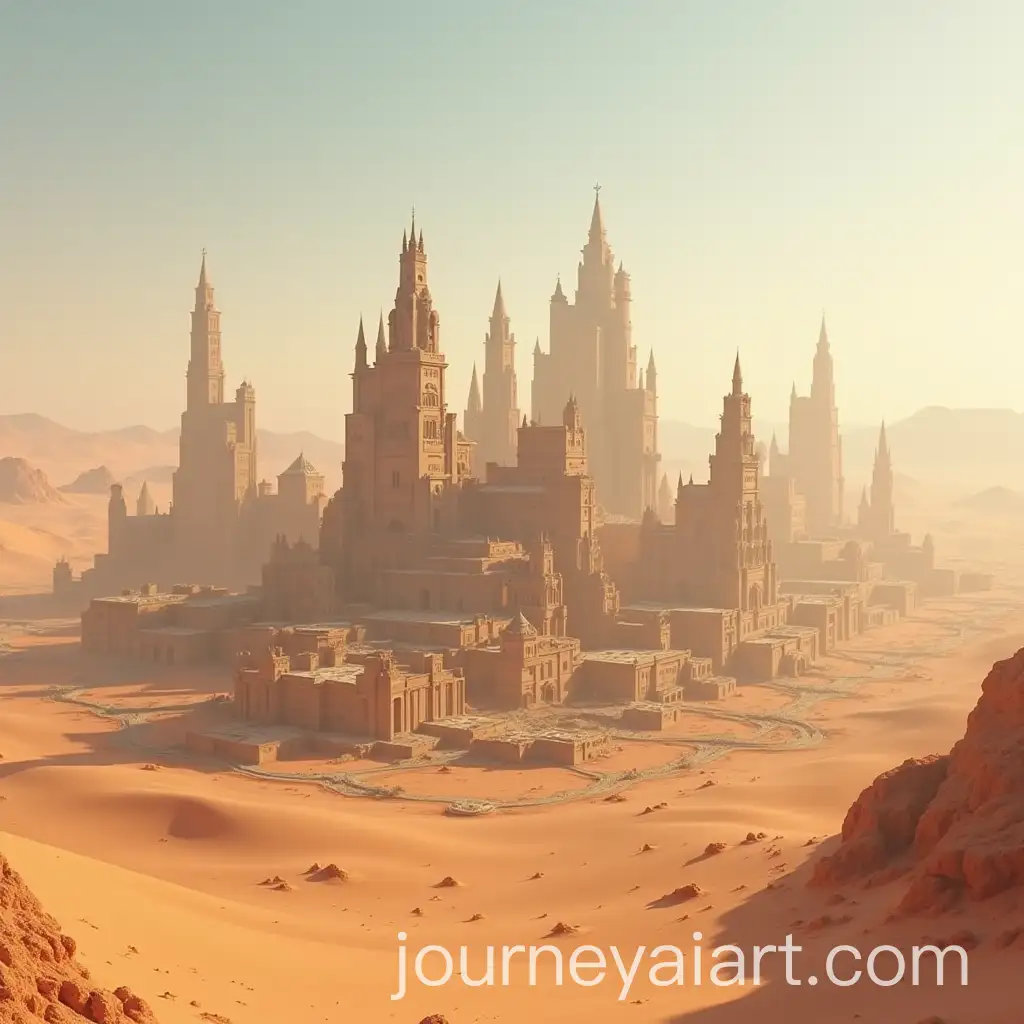 Desert-Cityscape-with-Futuristic-Architecture