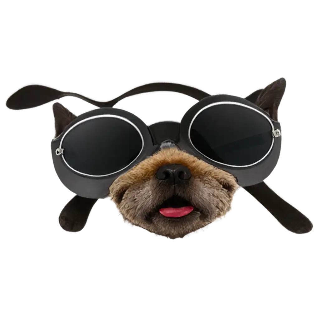 PNG-Image-of-a-Dog-Wearing-Sunglasses-Enhance-Your-Content-with-Clear-HighQuality-Visuals