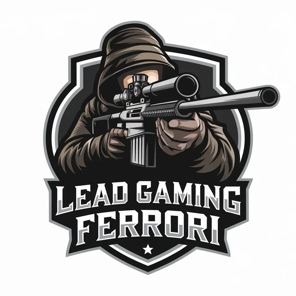 LOGO Design for Lead Gaming Ferrori Sniper Symbol Moderate Style for Nonprofit Industry