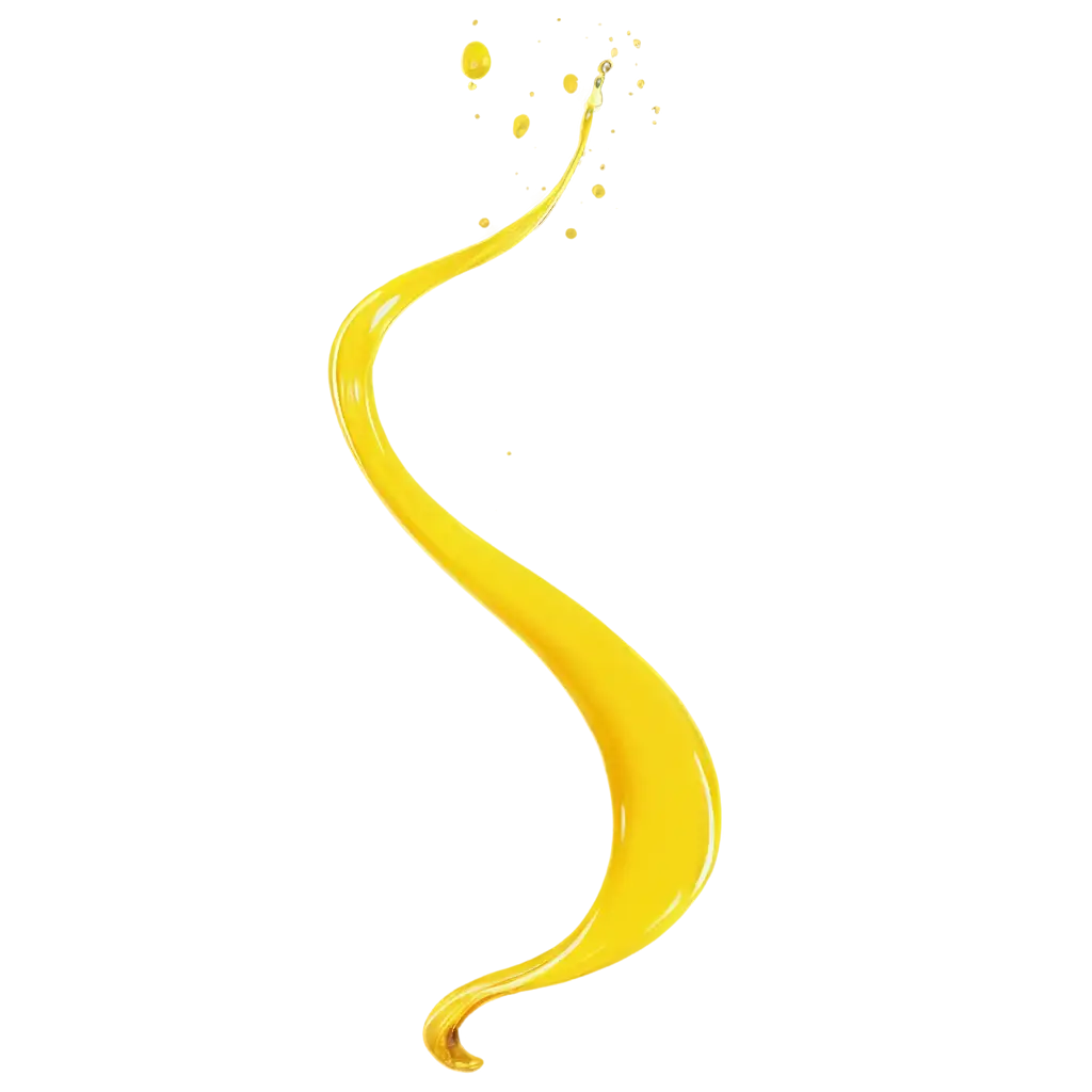 Glossy-Yellow-Liquid-PNG-Image-Flowing-Splash-with-Smooth-Curves