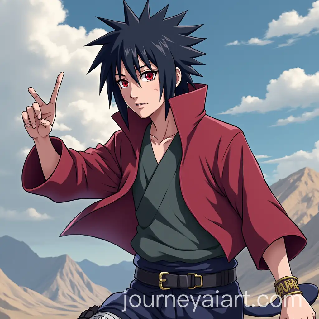 UchiAI-Image-Prompt-Expansionha-Sasuke-Portrait-in-a-Dramatic-Style