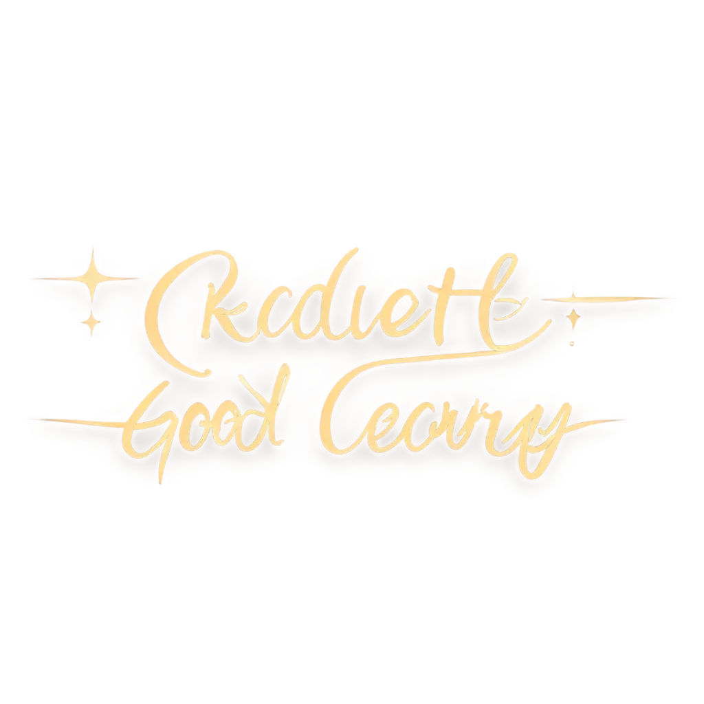✨ 'Radiate Good Energy' ✨ in elegant, flowing script with a retro 70s-meets-modern-boho aesthetic. Use warm, uplifting colors like sunset orange, blush pink, and golden yellow. Add small sparkles, stars, and soft floral doodles around the text to enhance a dreamy and positive vibe. The design should be centered, high-resolution, and have a transparent background. Suitable for printing on light and dark t-shirts. Keep the text legible and beautiful, with playful but harmonious composition.