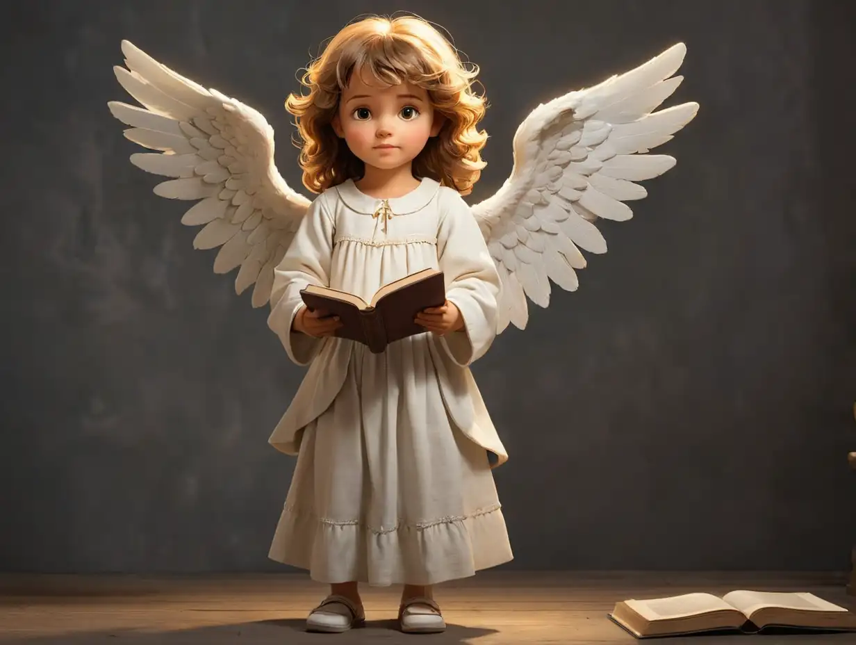 Angel-Child-Standing-with-Book-in-Hand